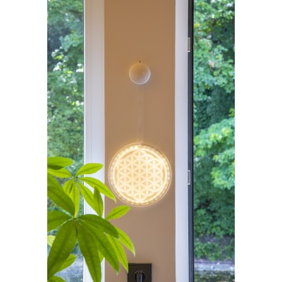 Lámpara LED Flor de la Vida: Iluminación Inspiradora